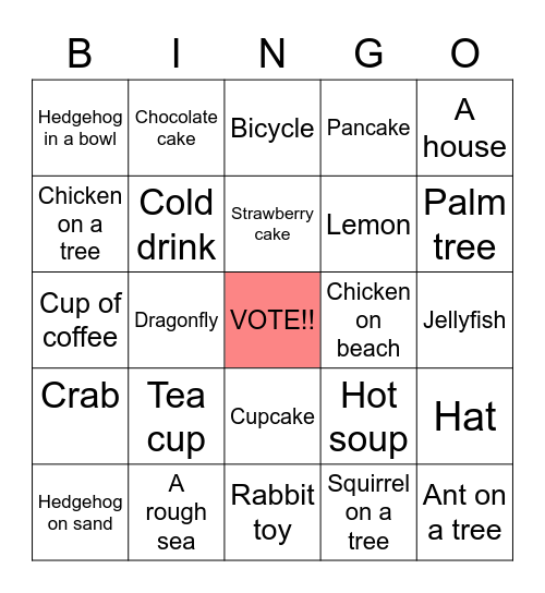 MAMA VOTE BINGO!! Bingo Card