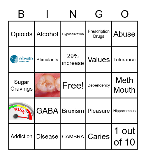 Elevate Oral Care Bingo Card