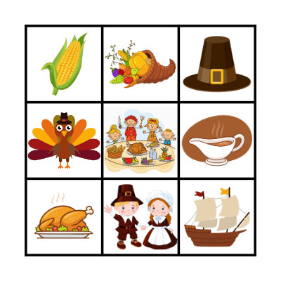 Thanksgiving bingo Card