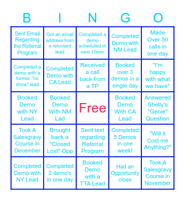 SDR Bingo Card Bingo Card