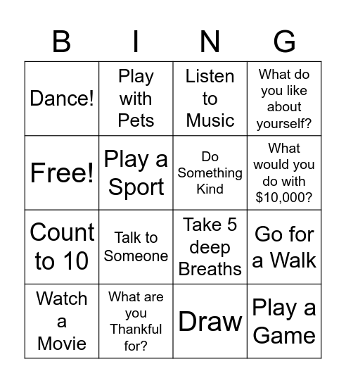 Thanksgiving Bingo! Bingo Card