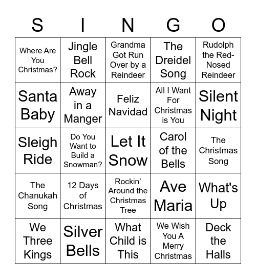 Life.Church Online Singo Challenge Bingo Card