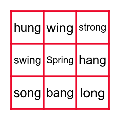 ng  Bingo Card