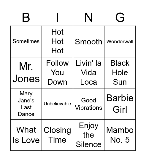 Worksgiving Bingo Card