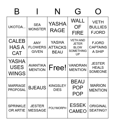 M9 REUNITED Bingo Card