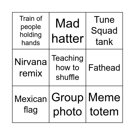 Dreamstate Bingo Card