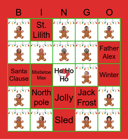 Ho Ho Ho's Bingo Card