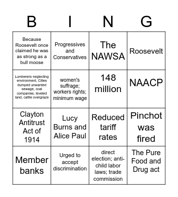 Lessons 5-7 Bingo Card