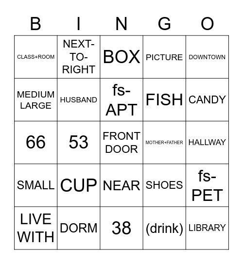 Unit 3 (3.1-3.9) Bingo Card