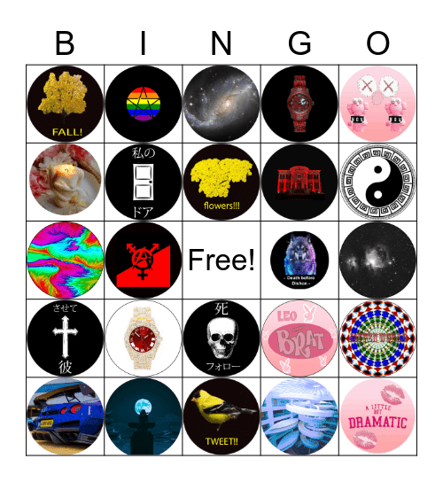 Button Bingo! Bingo Card