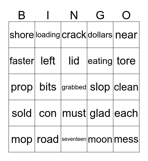 lesson 21 blue book Bingo Card