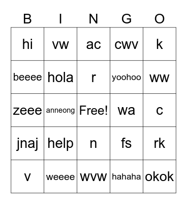 T8 AHS PEAK 2022 Bingo Card