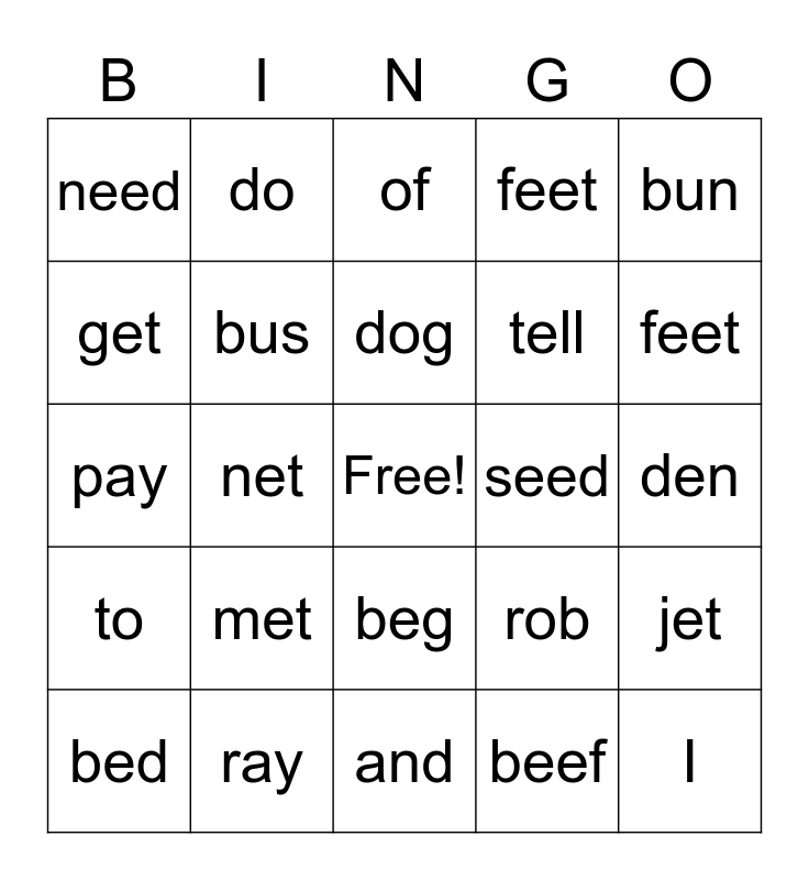 Sonday 1 Level 9 Bingo Card