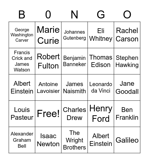 Add a word, phrase, or drawing to each square win! Bingo Card