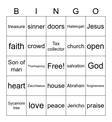 Sunday, November 20, 2022 Bingo Card