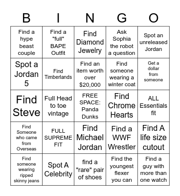 COMPLEX CON BINGO Card
