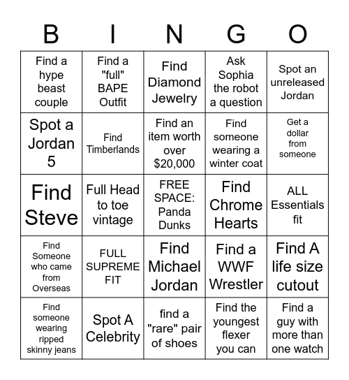 COMPLEX CON BINGO Card