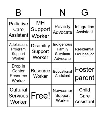 Vast & Diverse CSW Careers Bingo Card