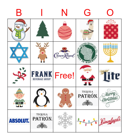Holiday Bingo Card