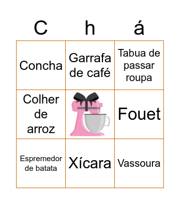 Chá de Panela Bingo Card