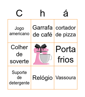 Chá de Panela Bingo Card
