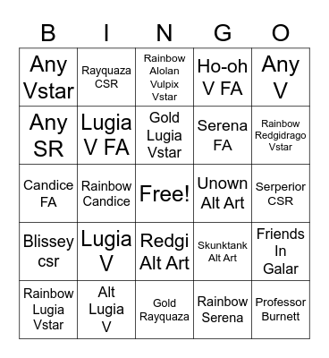 Silver Temp Bingoooo Bingo Card