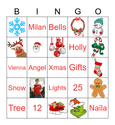 Original 6 + 2 Christmas Bingo Card