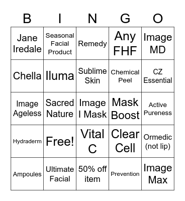 Esti Bingo Card