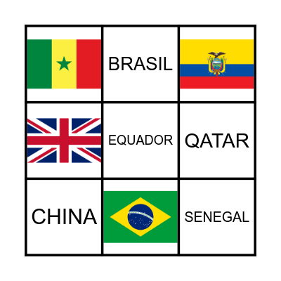 COPA DO MUNDO 2022 Bingo Card