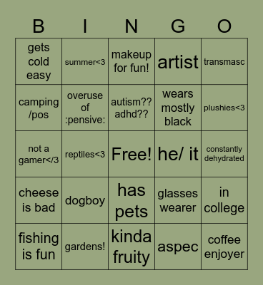 Ylli Bingo Card