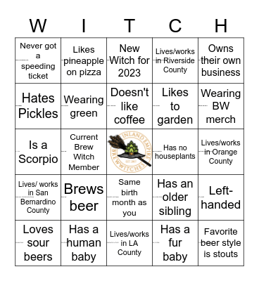BW BINGO Card