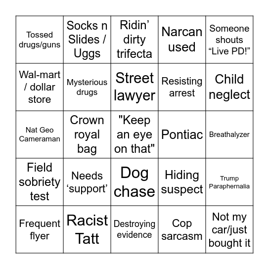 OP LIVE Bingo Card