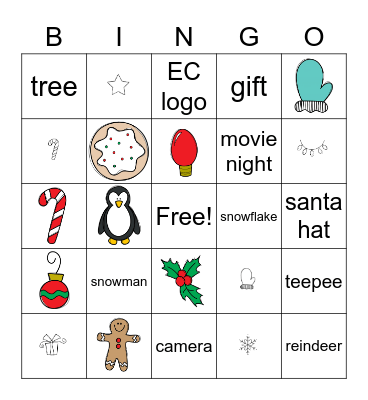 Holly Jolly Christmas with the Experience Collective Bingo Card