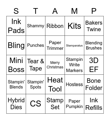 CHRISTMAS PARTY BINGO GAME 2022 Bingo Card