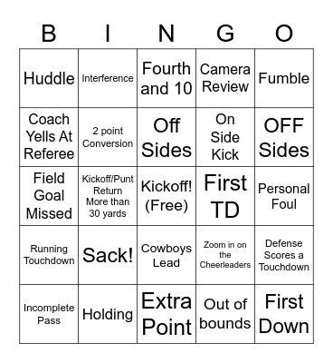 Cenikor - Foodball Bingo Card
