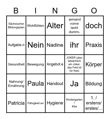 Ｖｏｒｔｒａｇｓ － Bingo Card