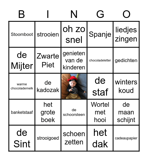 Sinterklaas Bingo Card