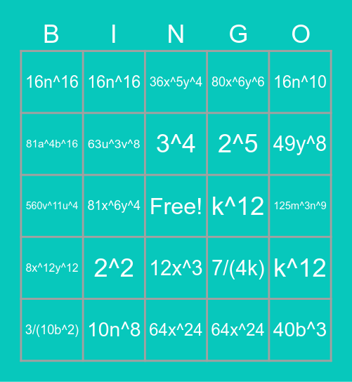 10.1-4 M8 Bingo Card