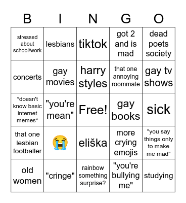 conversation with maky Bingo Card