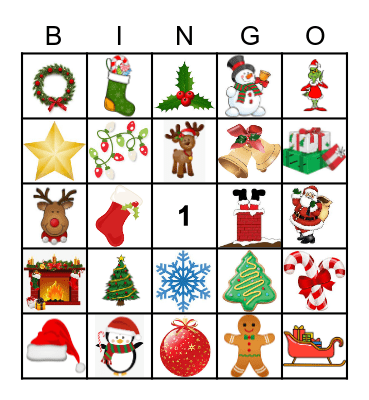 Christmas Bingo Card