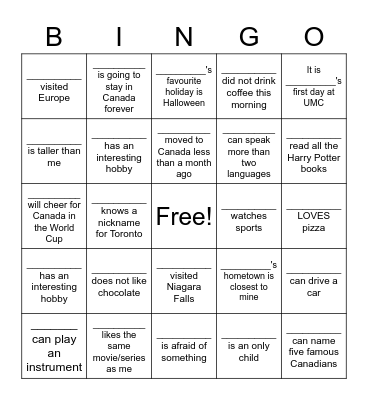 Welcome to Level 4! Bingo Card