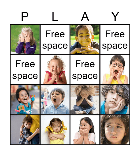 Feelings Bingo Card