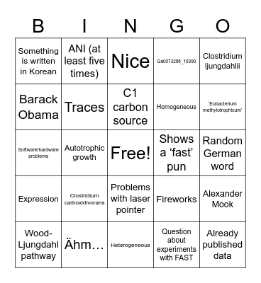 Max Flaiz: 10th anniversary seminar Bingo Card