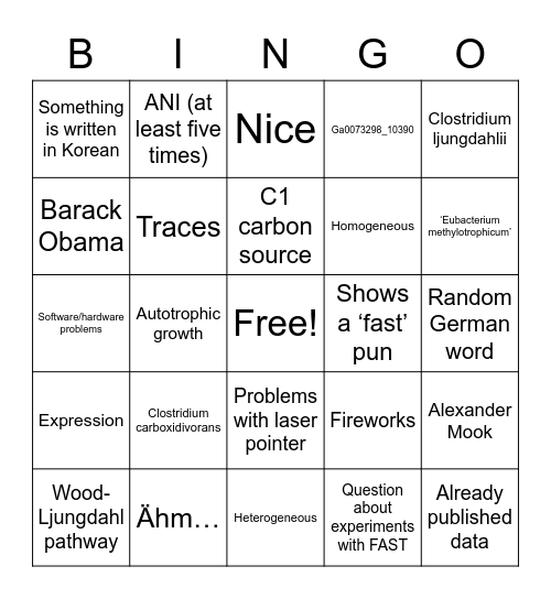 Max Flaiz: 10th anniversary seminar Bingo Card