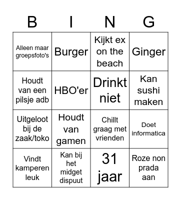 Instemmings Bingo Card