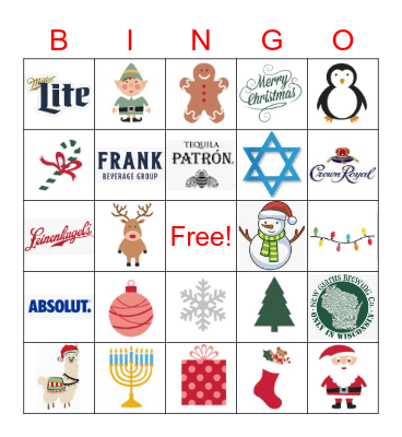Holiday Bingo Card