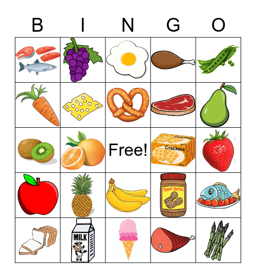 NUTRITION Bingo Card