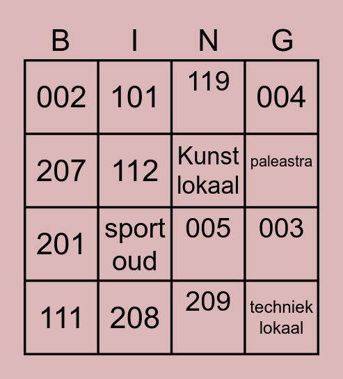 LOKALEN Bingo Card
