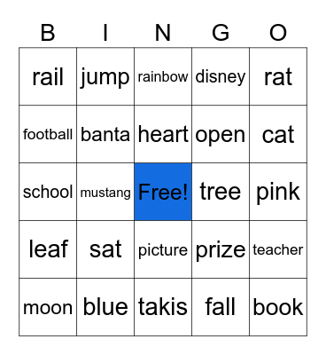 Banta Bingo Card