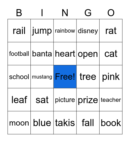 Banta Bingo Card